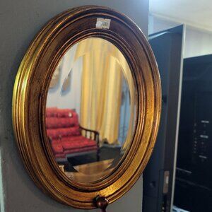 Vintage Mirror with Candle Holder
